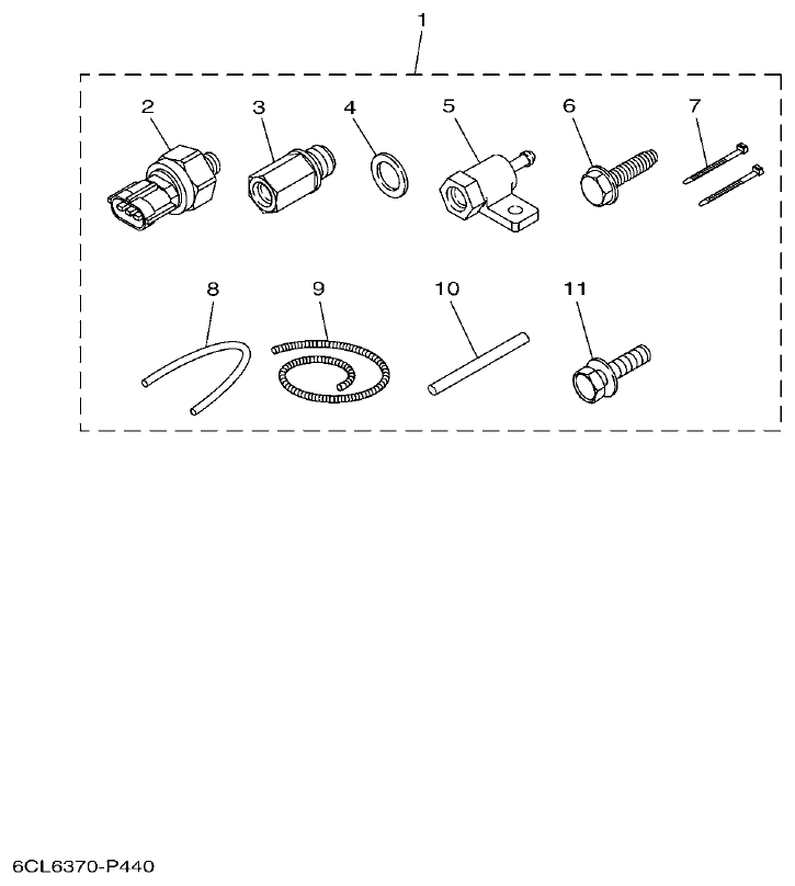 Yamaha F200CET, F225BET, FL200CET, FL225BET OPTIONAL PARTS 4 parts diagram